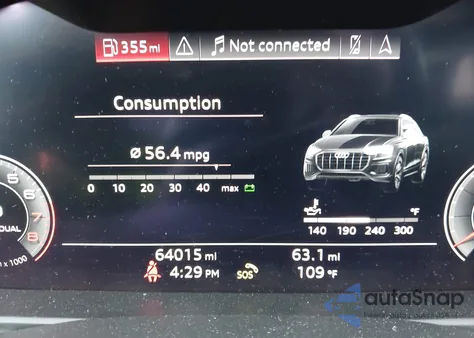 2019 Audi Q8 55 Premium from USA, damaged, VIN WA1CVAF12KD008367